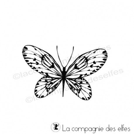 sketch scrap ou carte  Tampon-papillon
