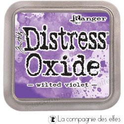 Distress oxide wilted violet