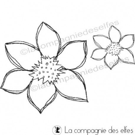 Achat timbre fleur | red joy stamp