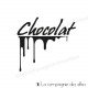 Tampon encreur chocolat | Chocolate rubber stamp