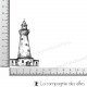Tampon encreur phare | lighthouse rubberstamp | acheter tampon mer