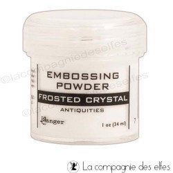 Frosted crystal powder | poudre embosser cristal froid