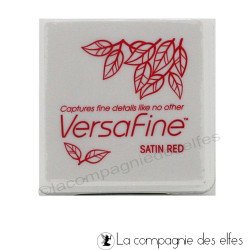 Encre Versafine satin RED rouge pM