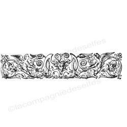 Tampon frise baroque | Baroque cling stamp