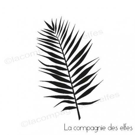 palm leaf rubber stamp| palmen stempel | tampon encreur exotique