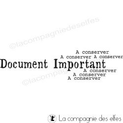 Document Important A conserver tampon nm