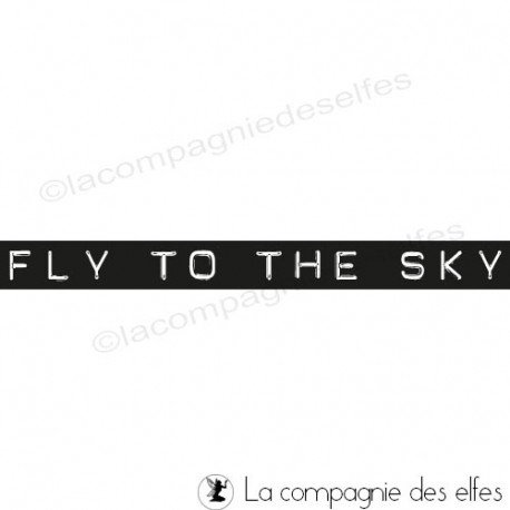 stempel | tampon sky | fly to sky rubber stamp