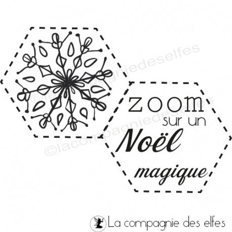 Tampon noel magique| tampon encreur hiver | magic christmas stamp